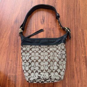 Coach Bleecker Duffle Purse Brown Tan Pre-Owned G0768-11437 Please See